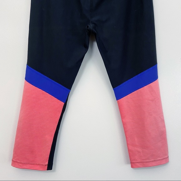 Under Armour Heatgear Compression Leggings Color Block Black Small - Picture 6 of 7